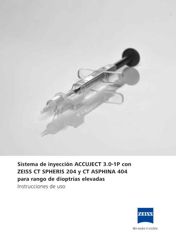 Vista previa de imagen de ACCUJECT 3.0-1P injektor Set for CT SPHERIS 204 and CT ASPHINA 404 ES