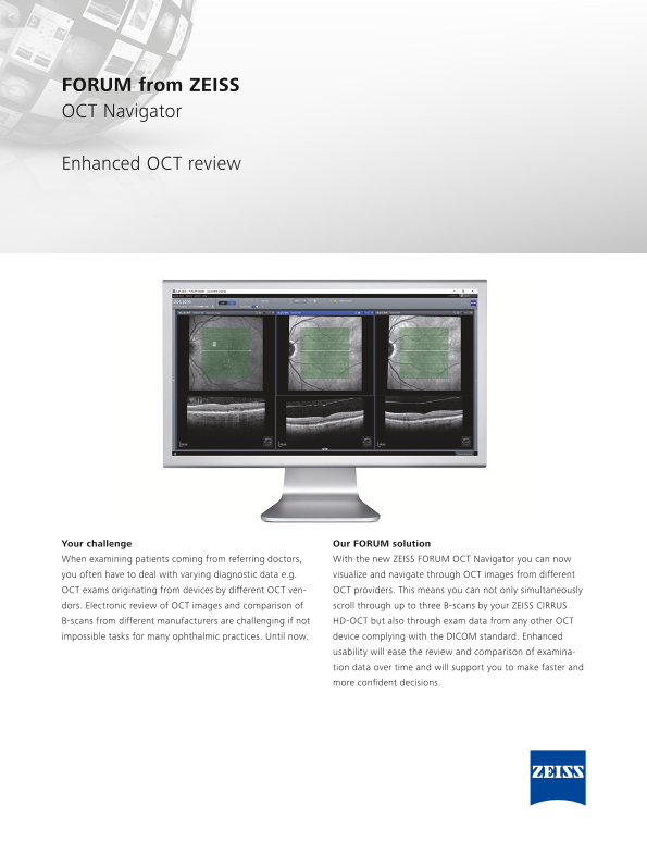 Preview image of FORUM OCT Navigator Datasheet EN