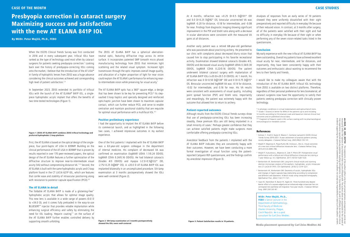 Anteprima immagine di AT ELANA 841P Case of the Month - Dr Mojzis (double page view) EN