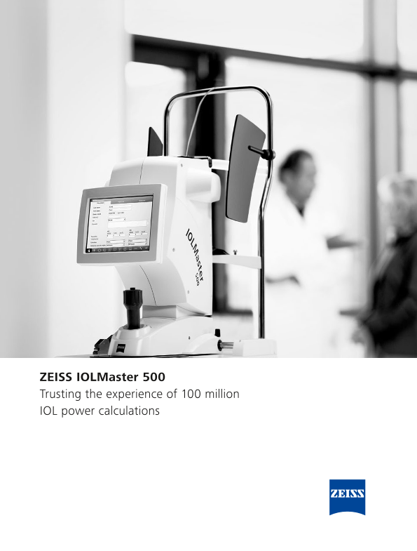 Pré-visualizar imagem de IOLMaster 500 Brochure EN