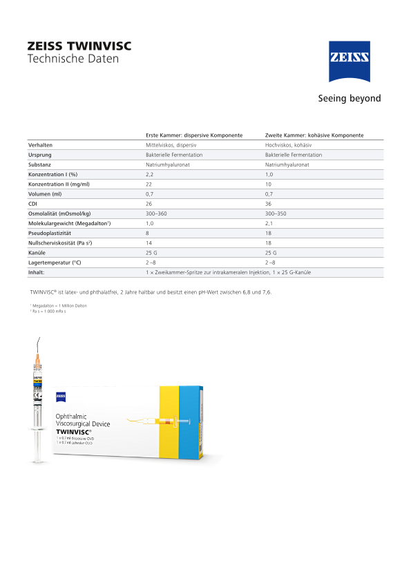 Vorschaubild von TWINVISC Datasheet DE