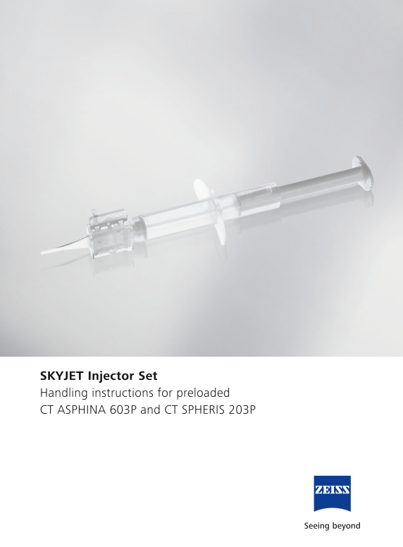 Anteprima immagine di SKYJET injector set Handling instruction EN