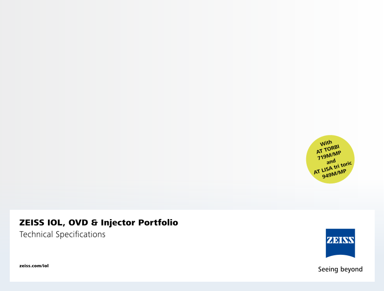 Preview image of IOL & OVD Portfolio brochure AT TORBI 719M/MP & AT LISA tri toric 949M/MP - digital version EN