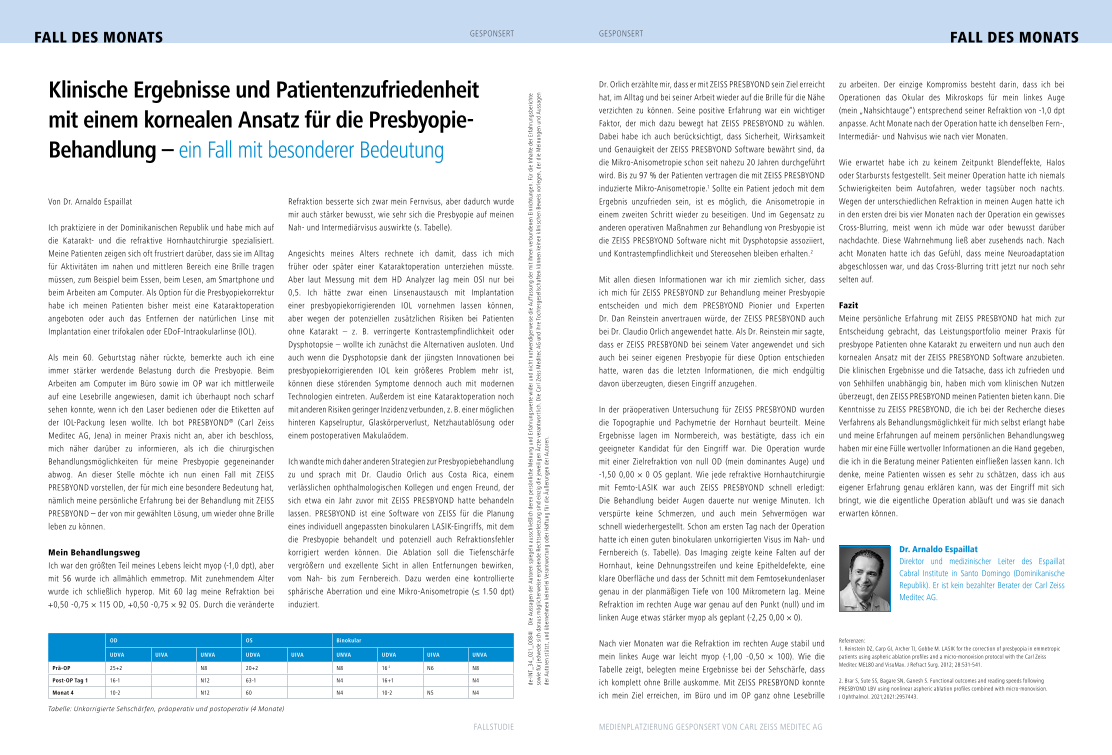 Vorschaubild von PRESBYOND Arnaldo Espaillat Case of the Month DE
