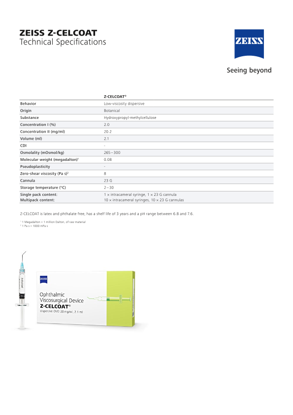 Preview image of Z-CELCOAT Datasheet EN