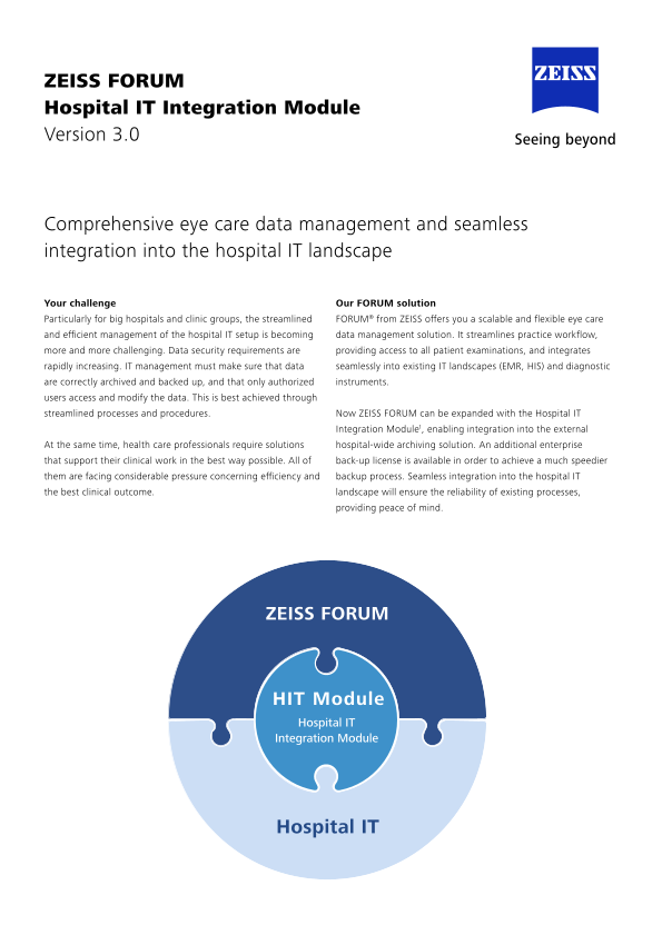 Preview image of FORUM Hospital IT Integration Datasheet EN