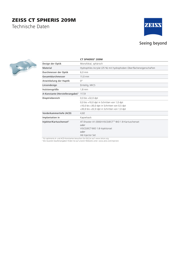 Vorschaubild von CT SPHERIS 209M datasheet DE