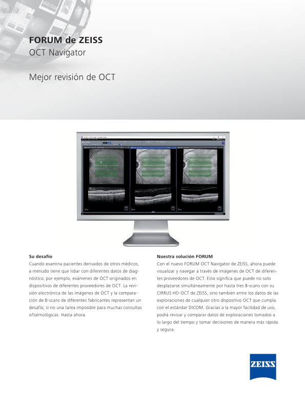 Vista previa de imagen de FORUM OCT Navigator Datasheet ES