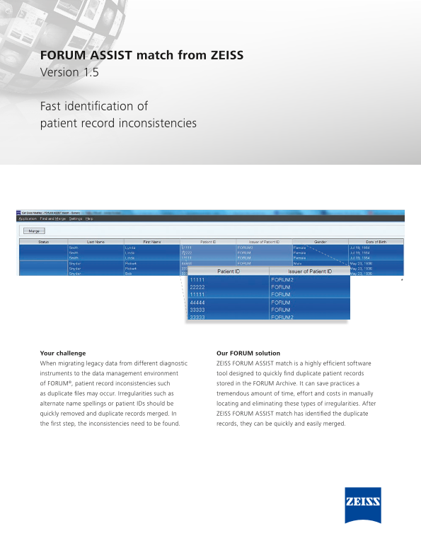 Preview image of FORUM ASSIST match 1.5 Datasheet EN