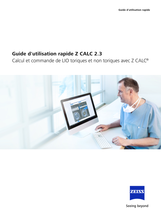 Image d’aperçu de Z CALC 2.3 Quick Guide FR