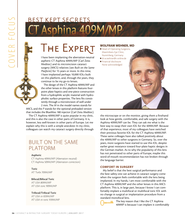 Pré-visualizar imagem de CT ASPHINA 409M MP Dr. Wehner CRST interview EN