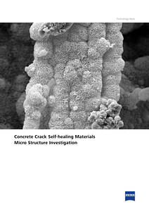 Vorschaubild von Concrete Crack Self-healing Materials Micro Structure Investigation