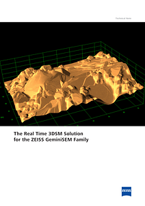 The Real Time 3DSM Solution  for the ZEISS GeminiSEM Familyのプレビュー画像