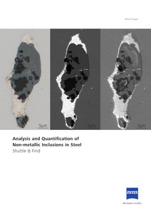 Analysis and Quantification of Non-metallic Inclusions in Steelのプレビュー画像
