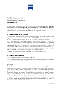 Vorschaubild von Software License Agreement