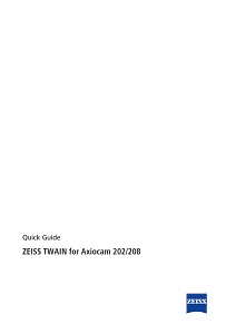 Vorschaubild von TWAIN for Axiocam 202/208