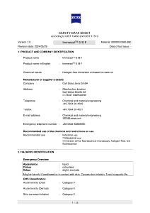 Immersol® 518 F / 23°Cのプレビュー画像