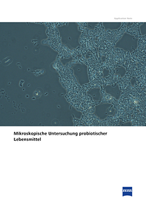Vorschaubild von Mikroskopische Untersuchung probiotischer Lebensmittel