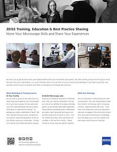 Image d’aperçu de ZEISS Training, Education & Best Practice Sharing