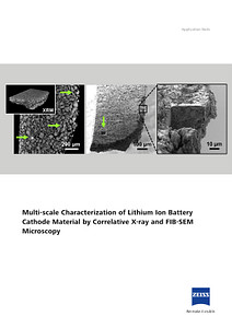 Multi-scale Characterization of Lithium Ion Battery Cathode Material by Correlative X-ray and FIB-SEM Microscopyのプレビュー画像