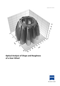 Optical Analysis of Shape and Roughness of a Gear Wheelのプレビュー画像