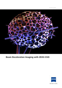Vorschaubild von Beam Deceleration Imaging with ZEISS EVO