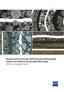 Quality Control of Large-Sized Prismatic Rechargeable Lithium-Ion Batteries Using Light Microscopyのプレビュー画像