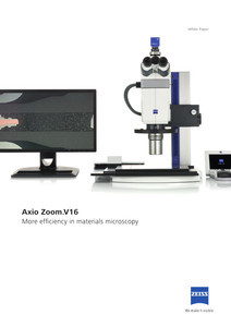Vorschaubild von Axio Zoom.V16 More efficiency in materials microscopy