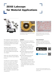 Preview image of Flyer: ZEISS Labscope for Material Applications