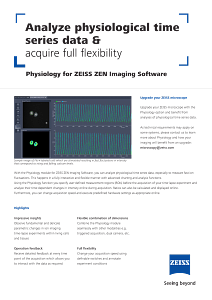 Preview image of Analyze physiological time series data & acquire full flexibility