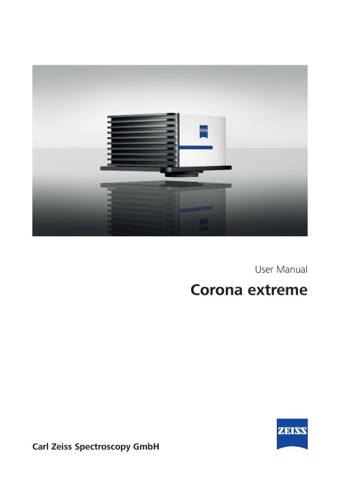 Preview image of Corona extreme User Manual