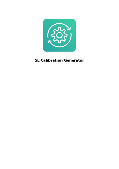 SL CalibrationGenerator的预览图像