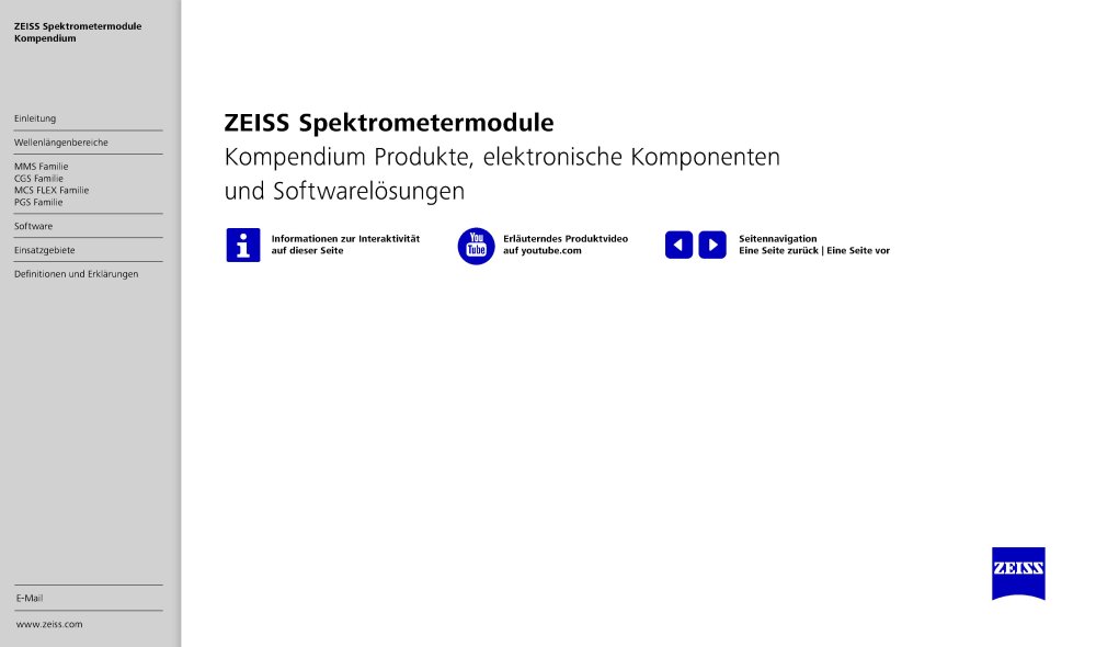 Vorschaubild von ZEISS Spektrometermodule 