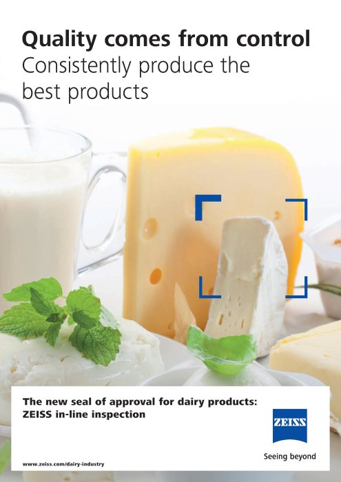 Preview image of ZEISS spectroscopy solutions for the dairy industry