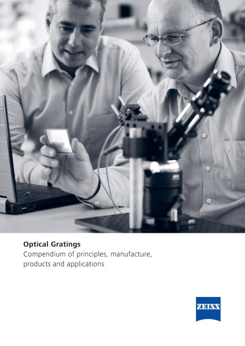 ZEISS Optical Gratings - Compendium