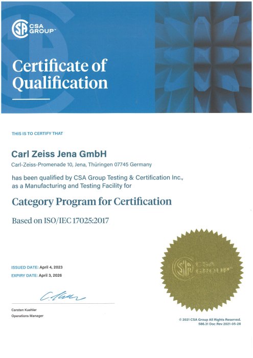 Vorschaubild von Category Program for Certification (CSA)