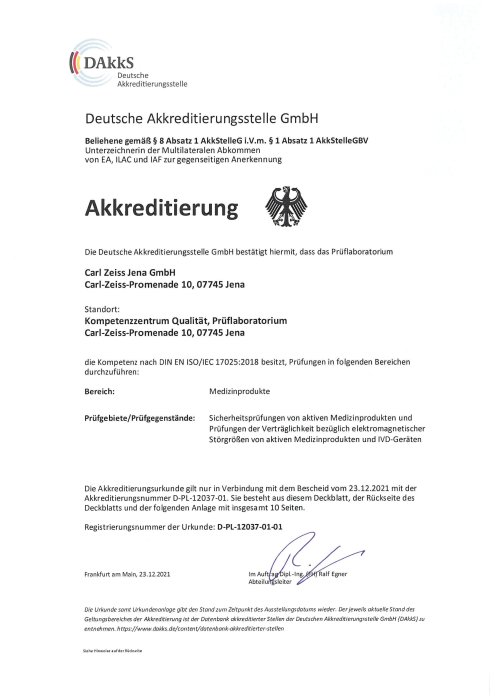 Preview image of DAkkS Accreditation Test Lab Medical Products (German)