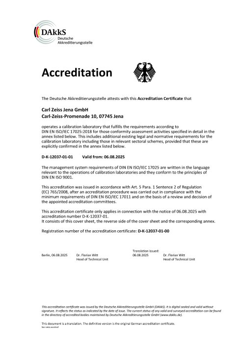 Preview image of DAkkS Accreditation Calibration Lab 