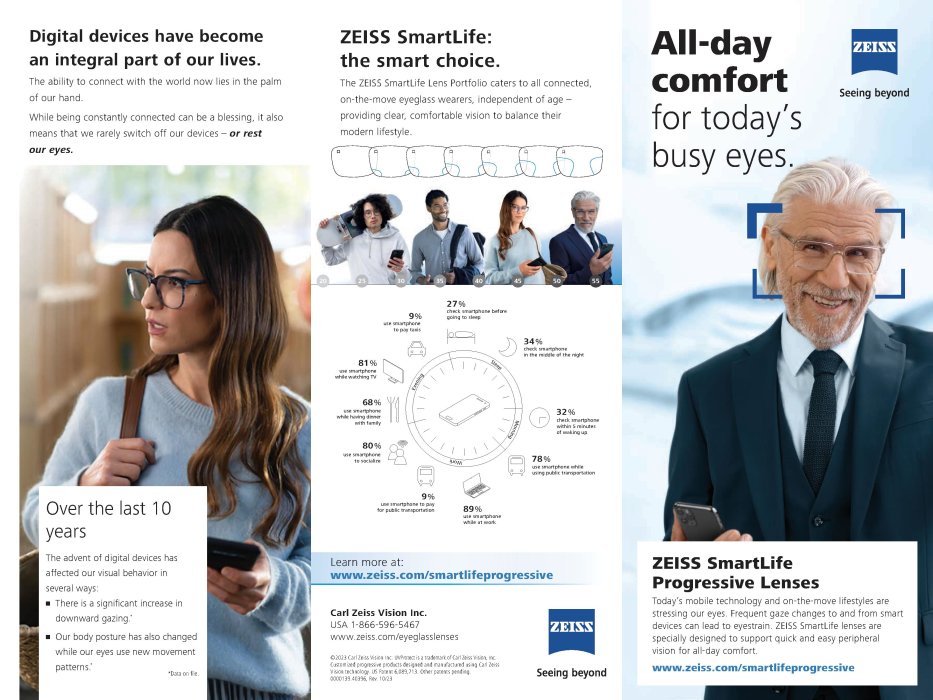 Preview image of ZEISS SmartLife Progressive Patient Brochure 