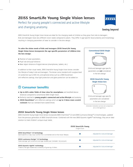 Preview image of ZEISS SmartLife Young Fact Sheet