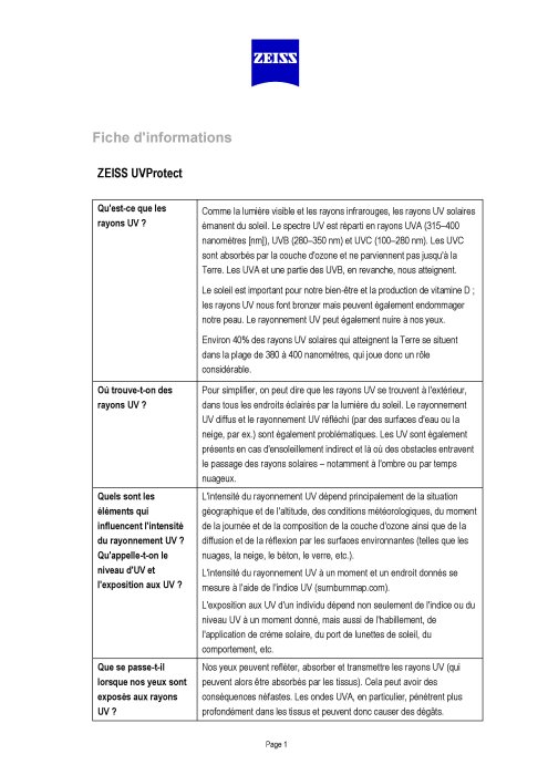 Image d’aperçu de Fiche d'information