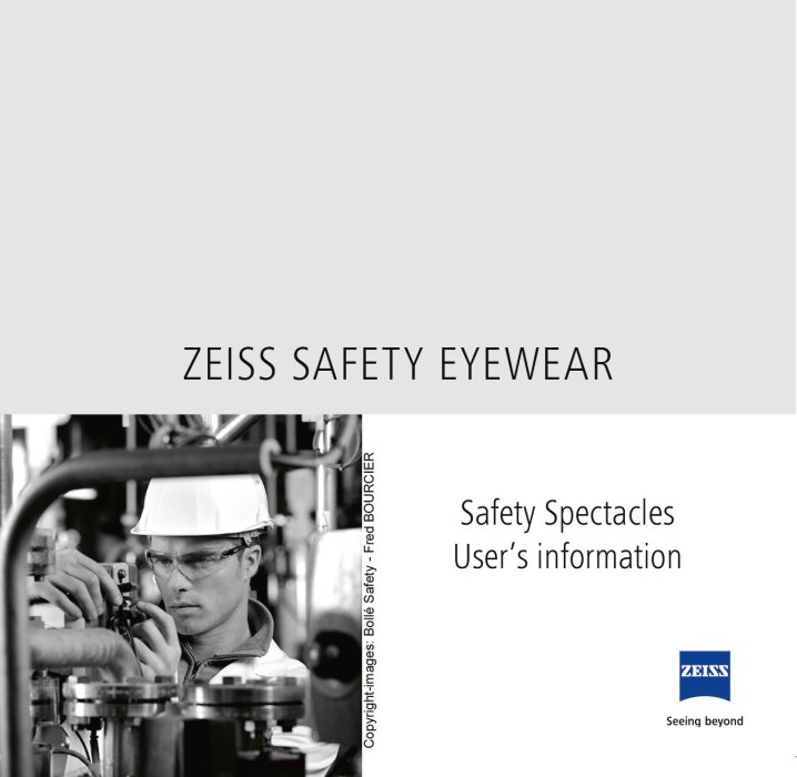 Forhåndsvisning af Safety Spectacles User’s information